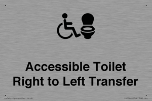 Accessible Toilet with Right to Left Transfer